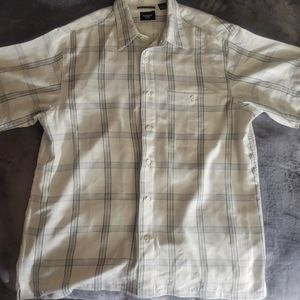 haggar**XL MENS BUTTON UP**LUXURY MICROFIBER**LIKE NEW**